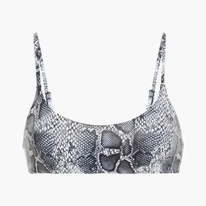 Onia Sarita snake print bikini top